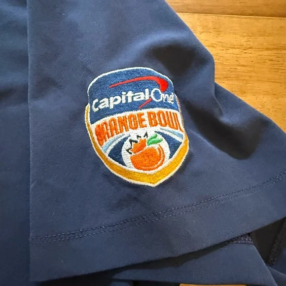 UVA Virginia Football Nike Polo Shirt with Orange Bowl and ACC patch size XXL - Picture 8 of 10